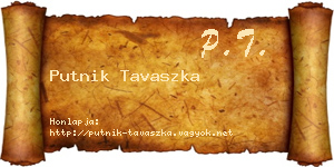 Putnik Tavaszka névjegykártya